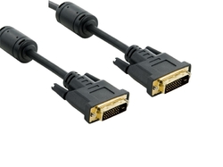 Kabel DVI-D - 24+1M/24+1M, 2m, černý