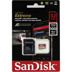 Micro SDHC Sandisk 32GB, 100MB/s + adaptér