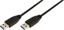 Kabel USB 3.0 prodlužovací A-A 1.0m, černý DELOCK