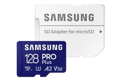 Micro SDXC Samsung 128GB PRO Plus + SD adaptér