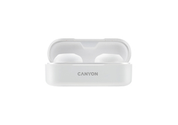 Sluchátka CANYON Bluetooth TWS-1 300mAh, bílá