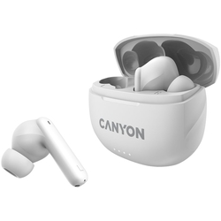 Sluchátka CANYON TWS-8,BT sluchátka s mikro.,bílá