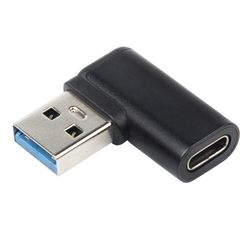 Redukce USB-C - USB3.0 typ A (F/M), zahnutá 90°
