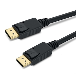 Kabel DisplayPort 1,5m, rev. 1.3, zlacené konektor