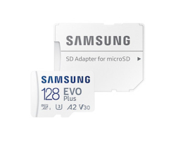 Micro SDXC Samsung 128GB EVO Plus + SD adaptér