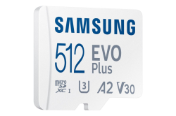 Micro SDXC Samsung 512GB EVO Plus + SD adaptér