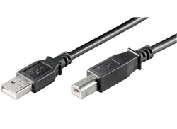 Kabel USB 2.0 A plug/B plug 5m, černý